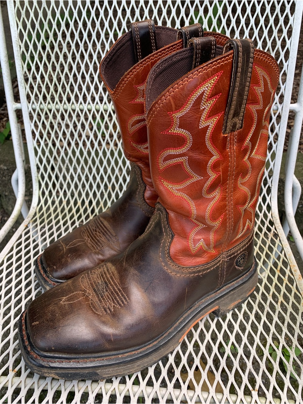 Ariat Workhog Work Boots Western Mens Size 7 EE Soft Toe
